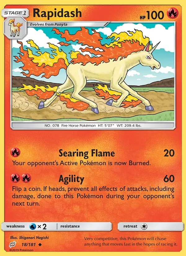 Rapidash 18/181, Team Up