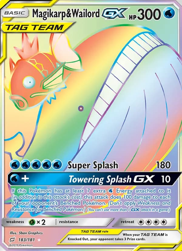 Magikarp & Wailord GX 183/181, Team Up