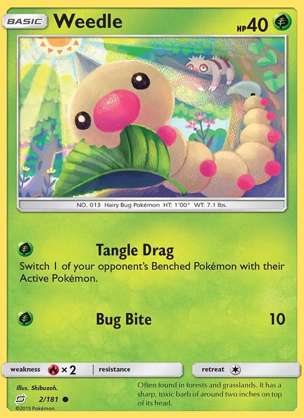 Weedle 2/181, Team Up