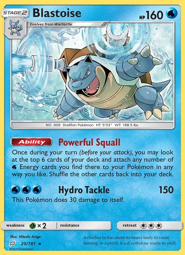 Blastoise 25/181, Team Up