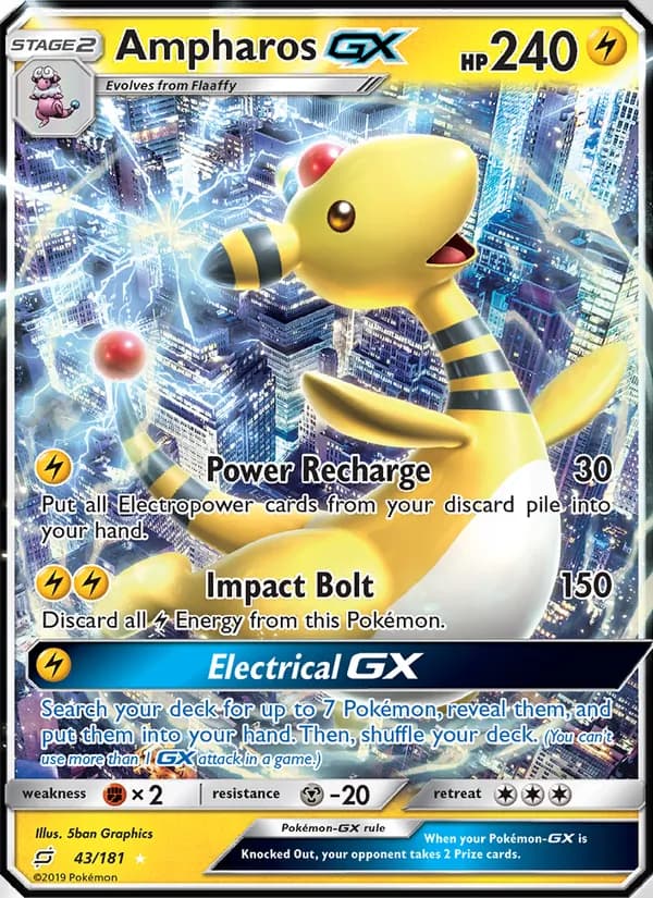 Ampharos GX 43/181, Team Up