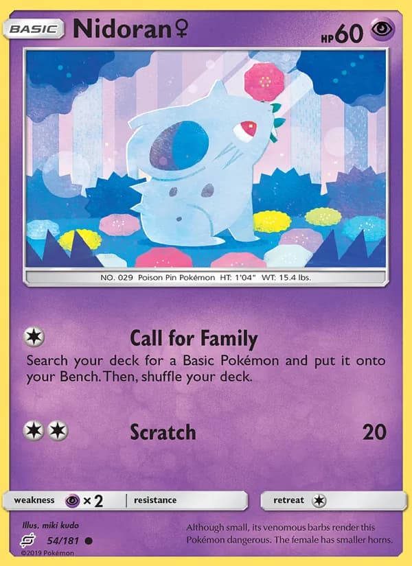 Nidoran♀ 54/181, Team Up