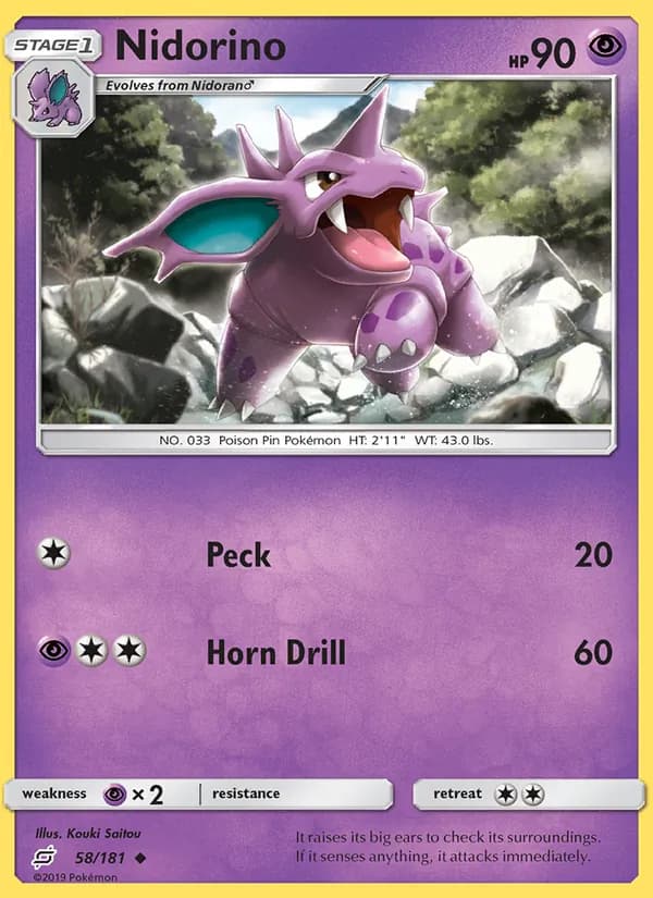 Nidorino 58/181, Team Up