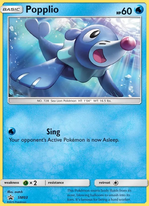 Popplio SM03/248, SM Black Star Promos
