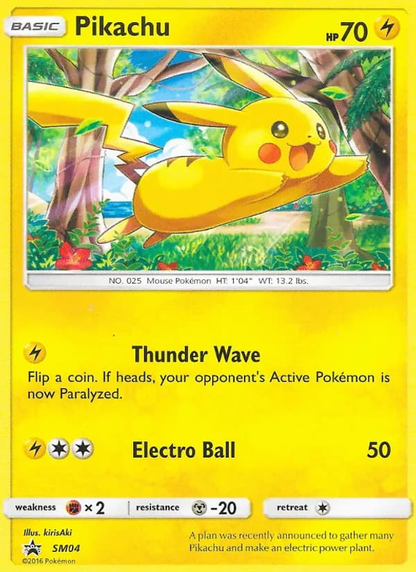 Pikachu SM04/248, SM Black Star Promos