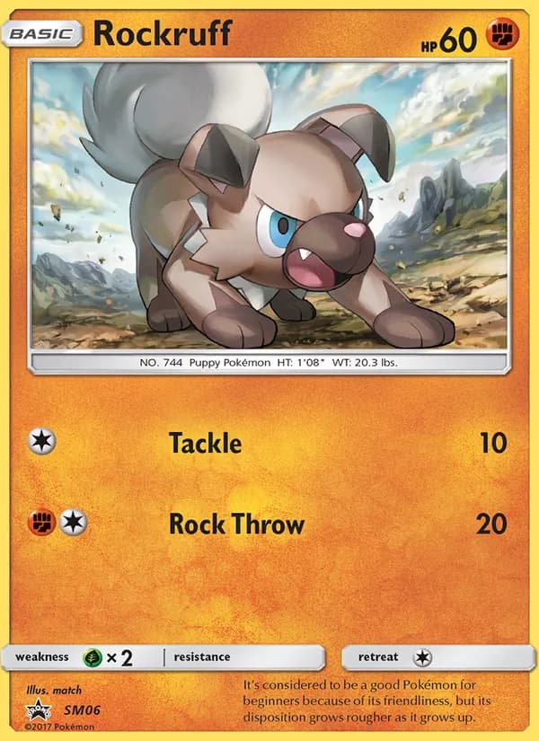 Rockruff SM06/248, SM Black Star Promos