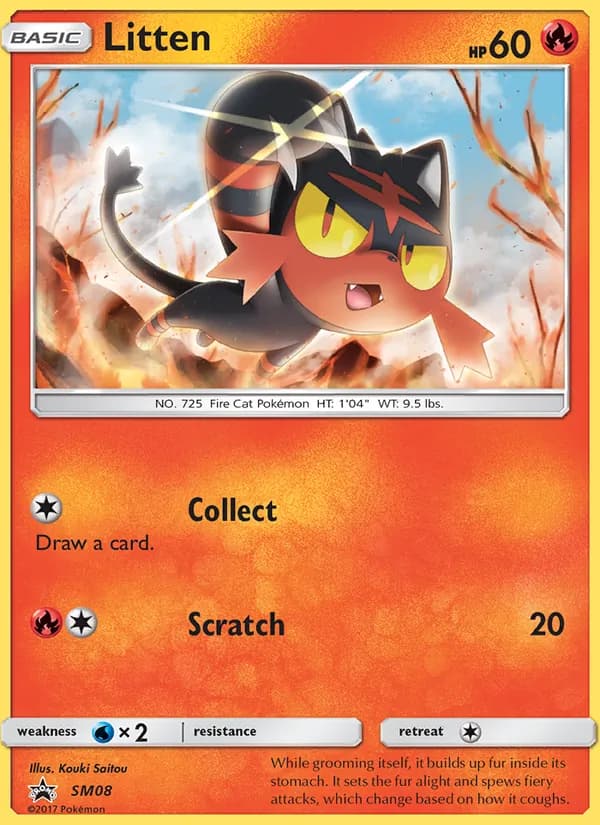 Litten SM08/248, SM Black Star Promos