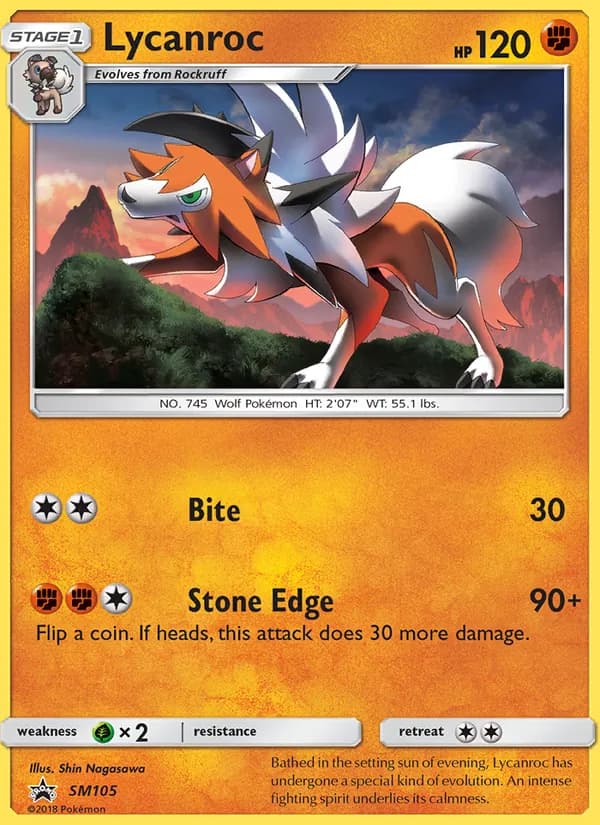 Lycanroc SM105/248, SM Black Star Promos