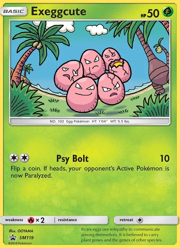 Exeggcute SM119/248, SM Black Star Promos