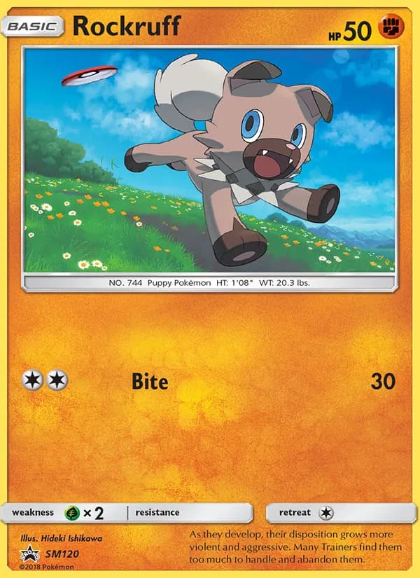 Rockruff SM120/248, SM Black Star Promos