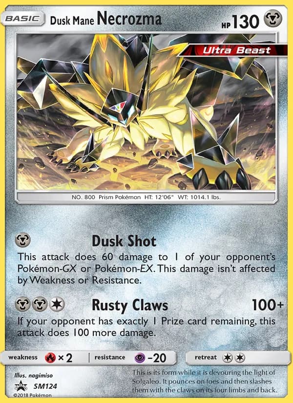 Dusk Mane Necrozma SM124/248, SM Black Star Promos