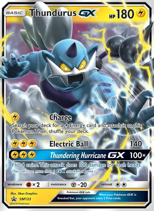 Thundurus GX SM133/248, SM Black Star Promos