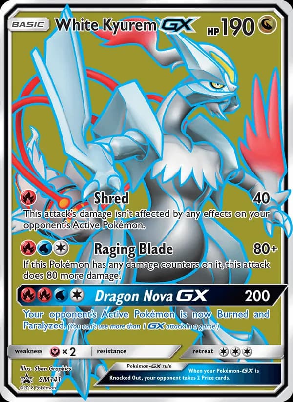 White Kyurem GX SM141/248, SM Black Star Promos