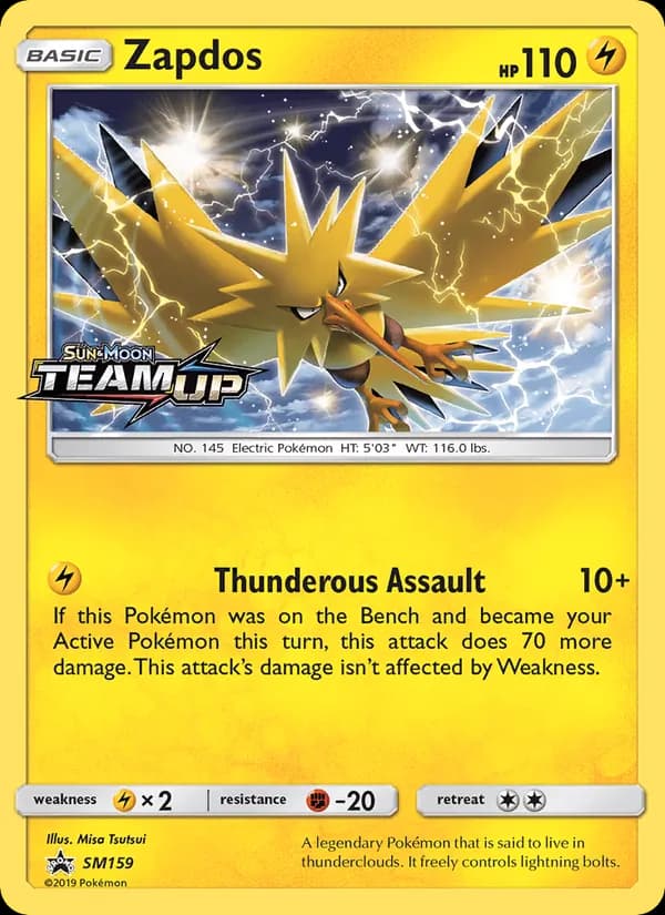 Zapdos SM159/248, SM Black Star Promos