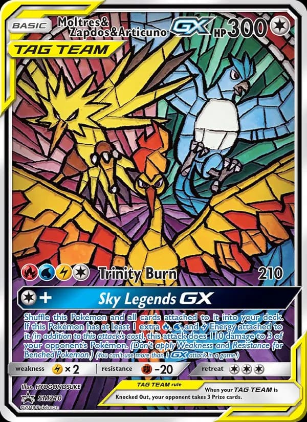 Moltres & Zapdos & Articuno GX SM210/248, SM Black Star Promos