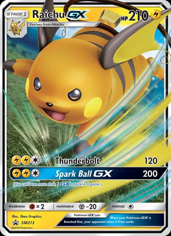 Raichu GX SM213/248, SM Black Star Promos