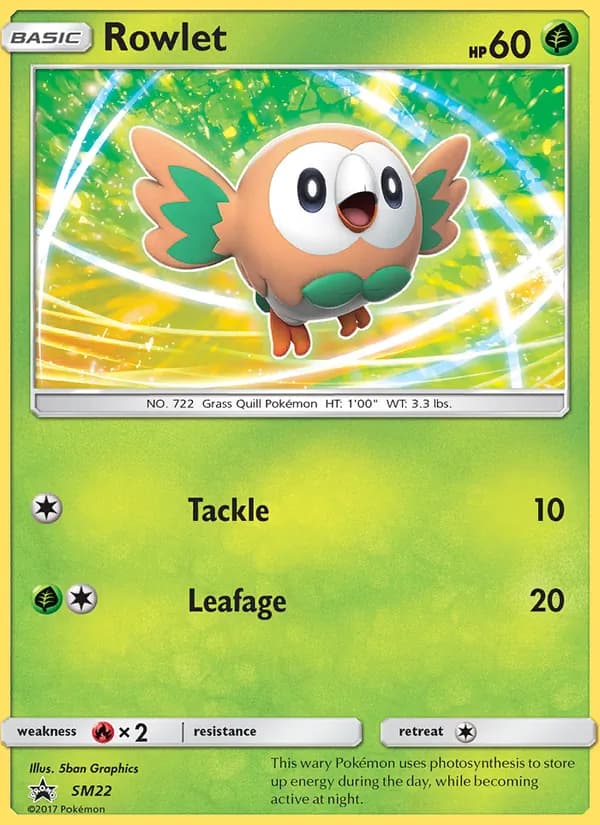 Rowlet SM22/248, SM Black Star Promos
