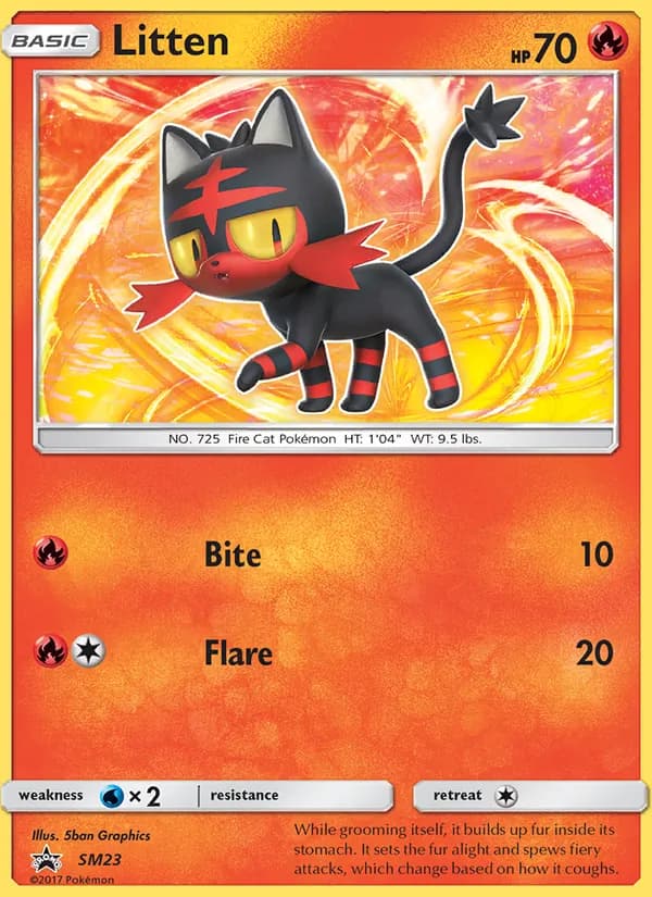 Litten SM23/248, SM Black Star Promos