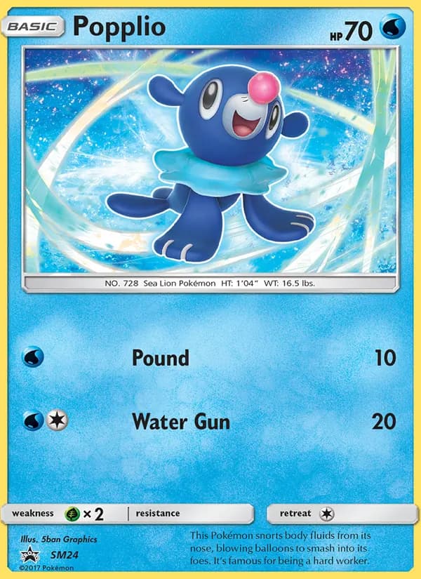 Popplio SM24/248, SM Black Star Promos