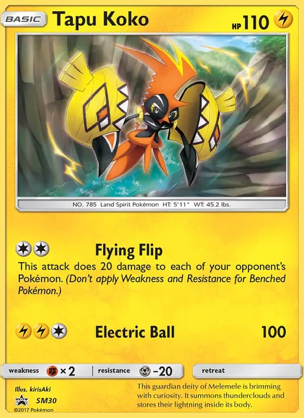 Tapu Koko SM30/248, SM Black Star Promos