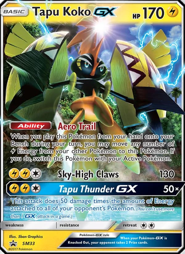 Tapu Koko GX SM33/248, SM Black Star Promos