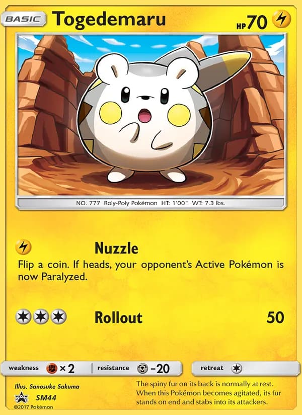 Togedemaru SM44/248, SM Black Star Promos