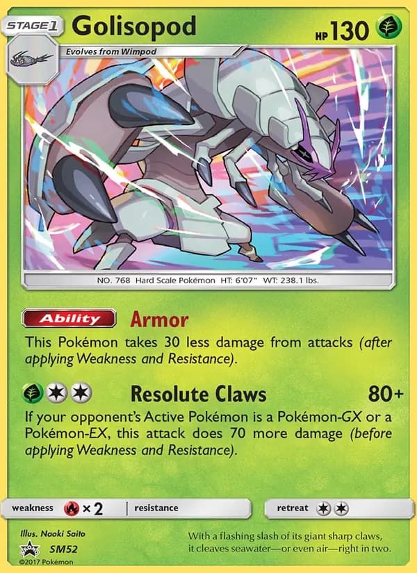 Golisopod SM52/248, SM Black Star Promos