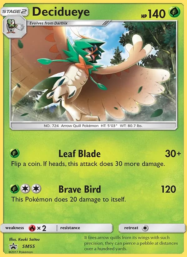 Decidueye SM55/248, SM Black Star Promos
