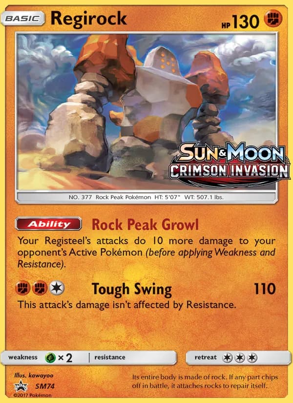 Regirock SM74/248, SM Black Star Promos