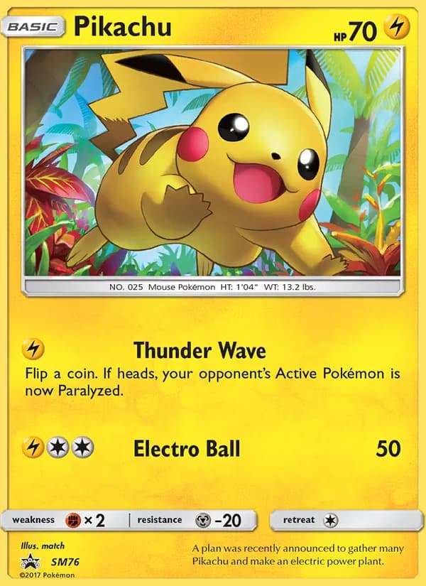 Pikachu SM76/248, SM Black Star Promos
