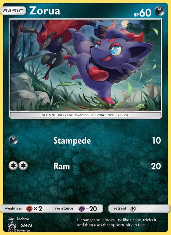 Zorua SM83/248, SM Black Star Promos