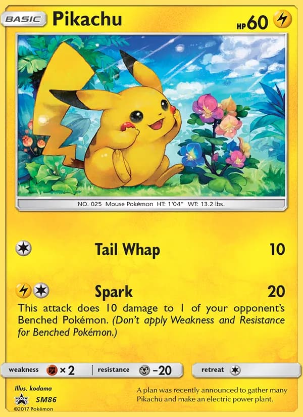 Pikachu SM86/248, SM Black Star Promos
