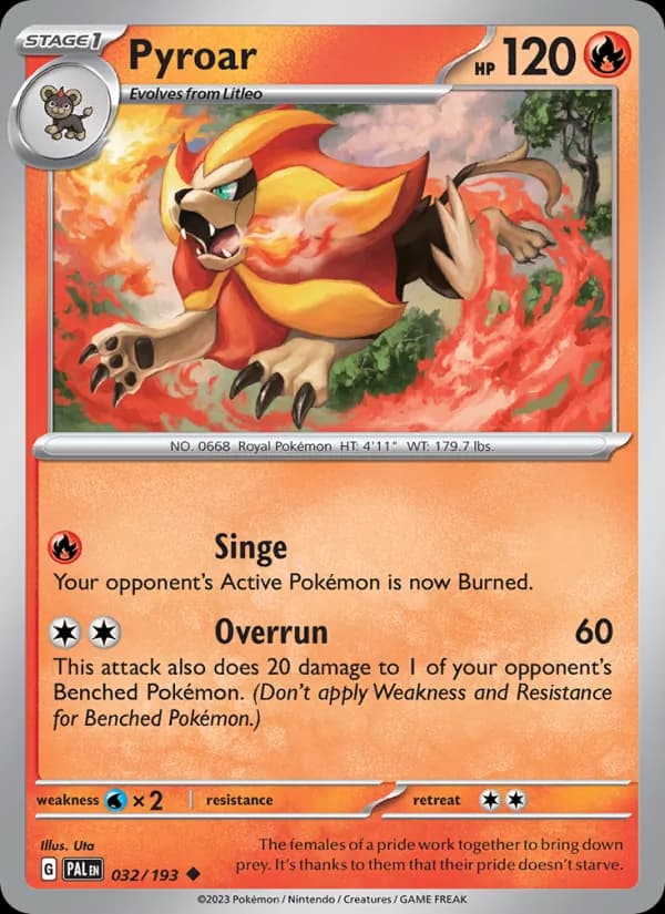 Pyroar 032/193, Paldea Evolved
