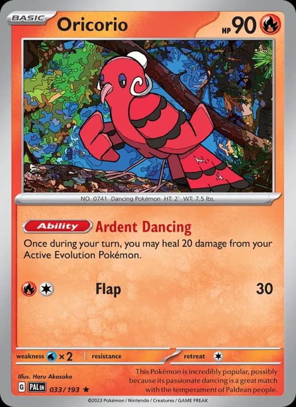 Oricorio 033/193, Paldea Evolved