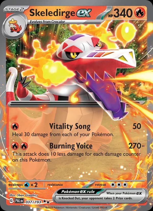 Skeledirge ex 037/193, Paldea Evolved