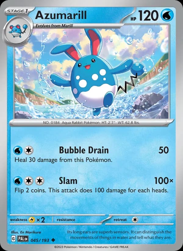 Azumarill 045/193, Paldea Evolved