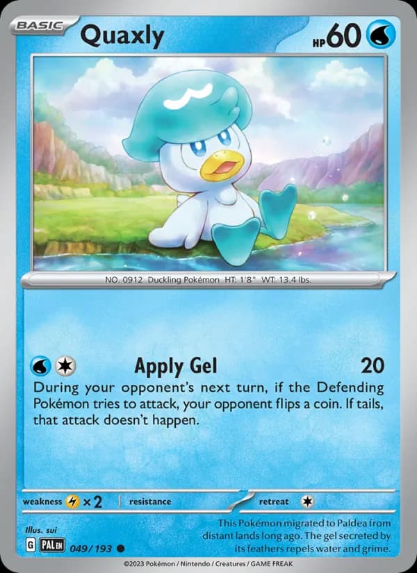 Quaxly 049/193, Paldea Evolved