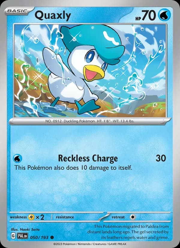 Quaxly 050/193, Paldea Evolved