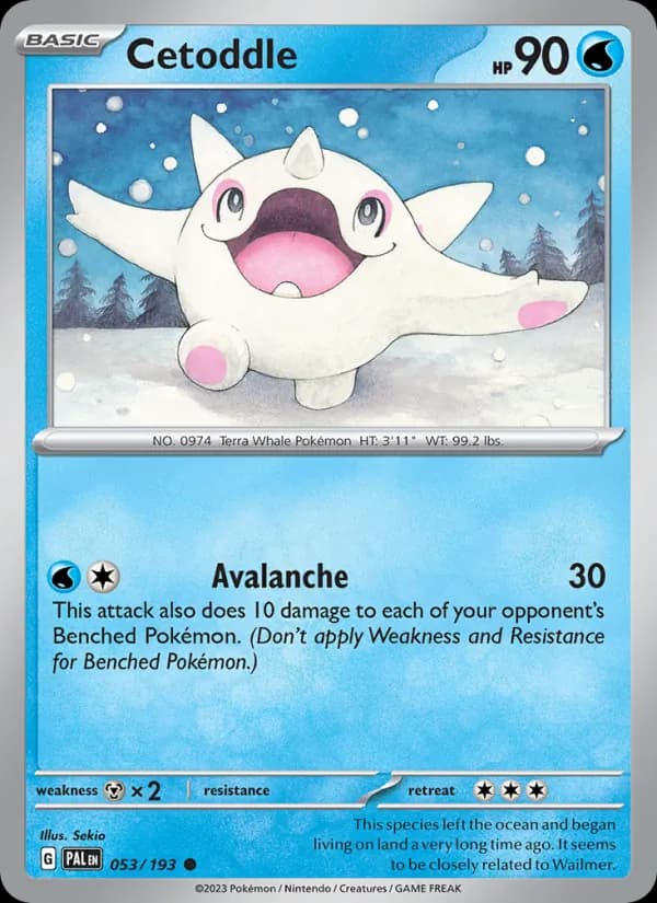 Cetoddle 053/193, Paldea Evolved