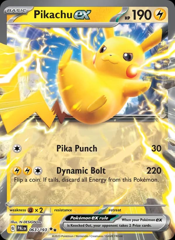 Pikachu ex 063/193, Paldea Evolved