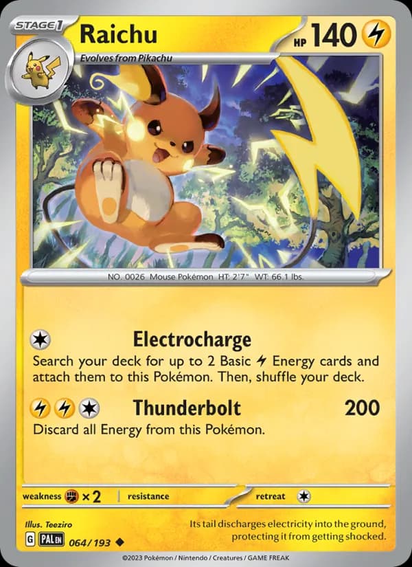 Raichu 064/193, Paldea Evolved