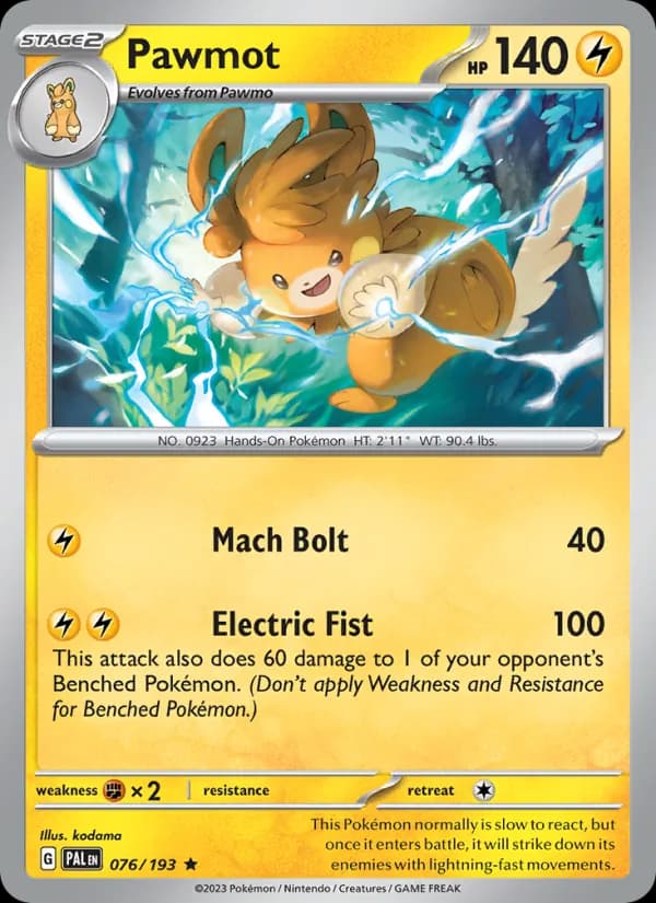 Pawmot 076/193, Paldea Evolved