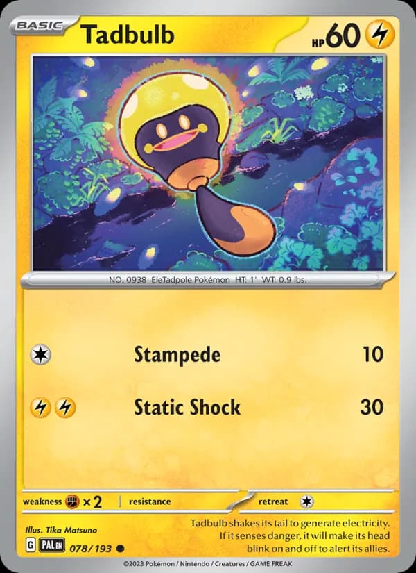 Tadbulb 078/193, Paldea Evolved