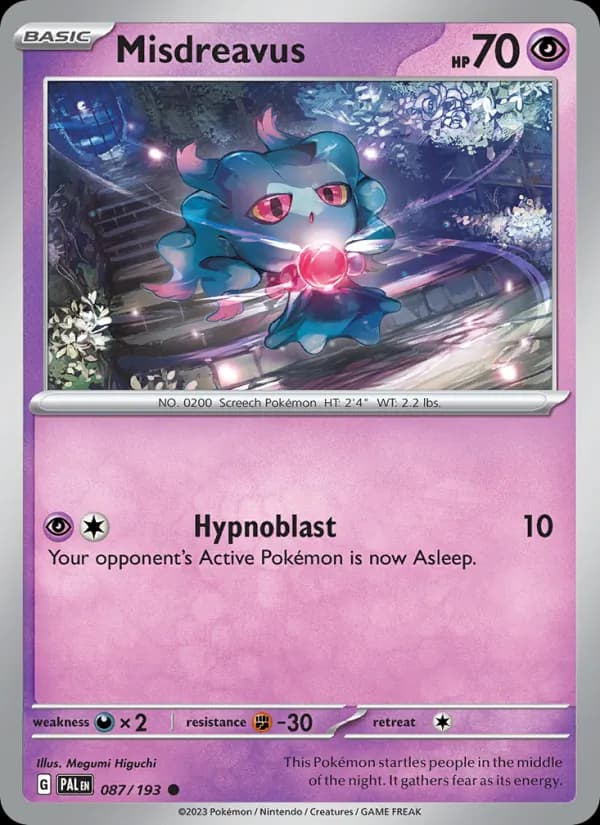 Misdreavus 087/193, Paldea Evolved