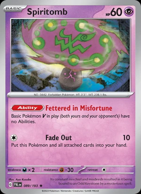 Spiritomb 089/193, Paldea Evolved