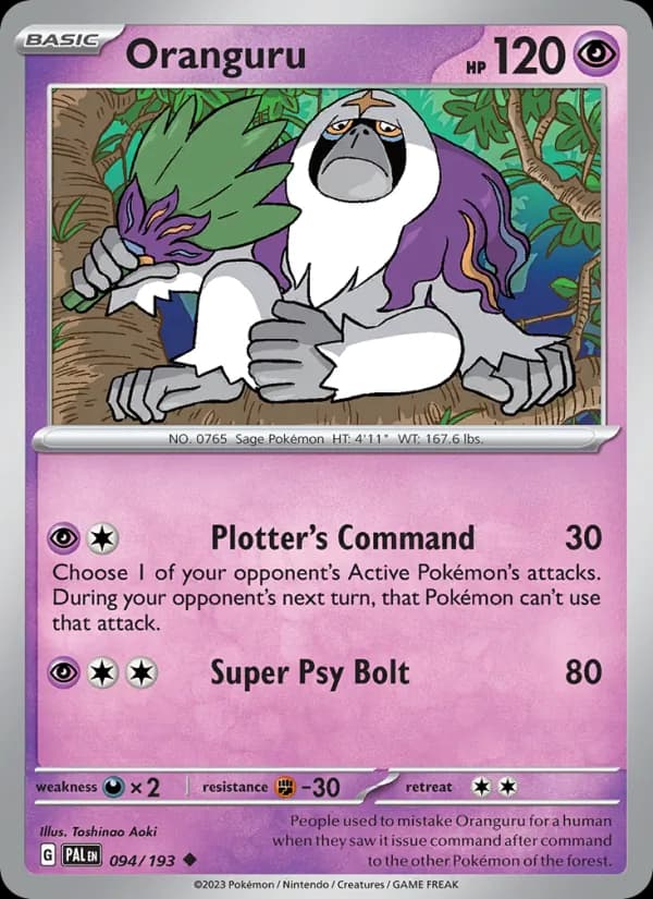 Oranguru 094/193, Paldea Evolved
