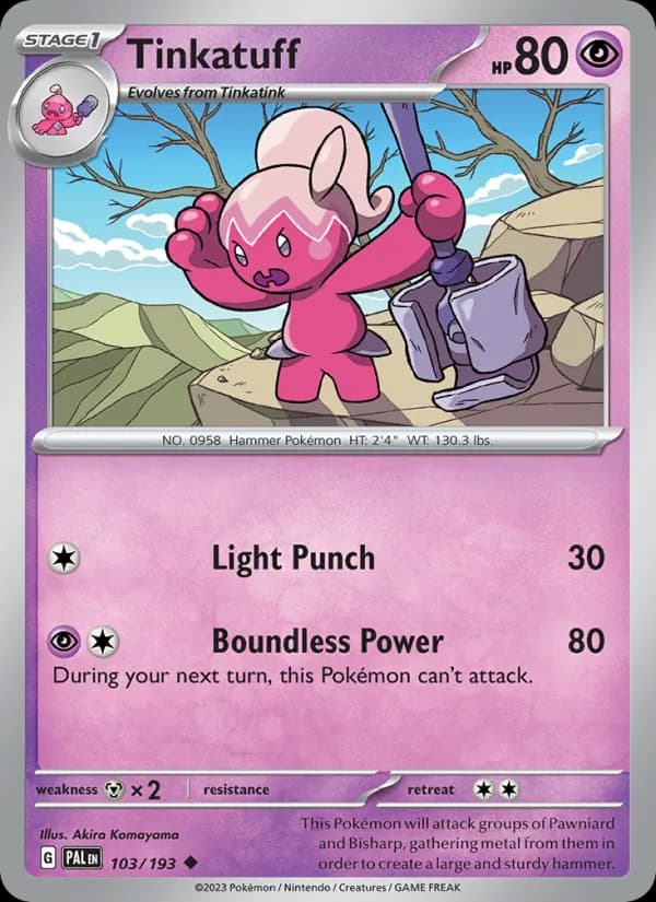 Tinkatuff 103/193, Paldea Evolved