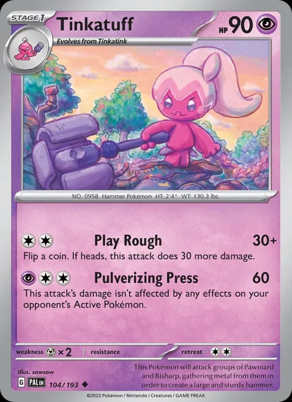 Tinkatuff 104/193, Paldea Evolved