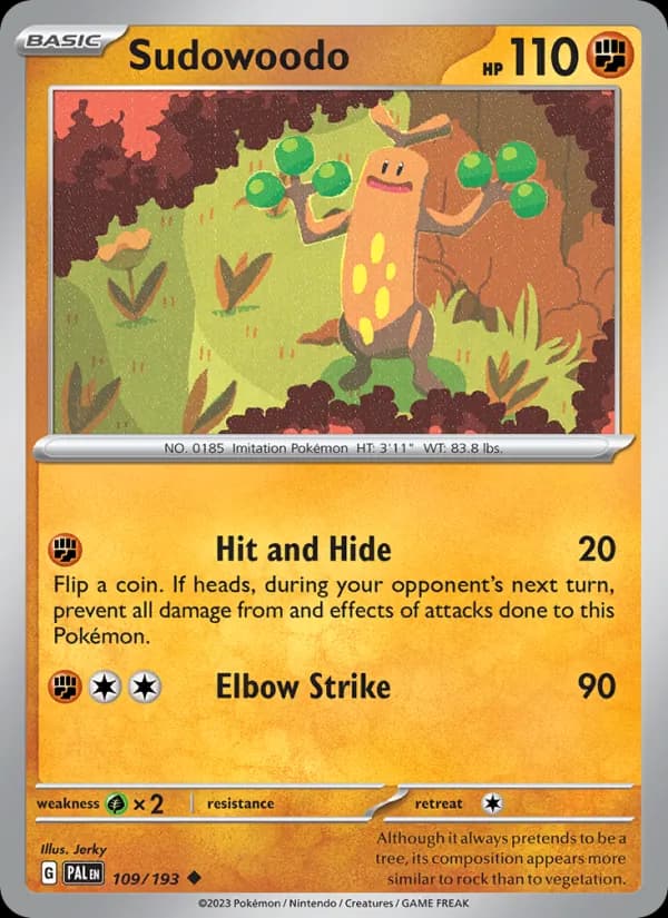 Sudowoodo 109/193, Paldea Evolved