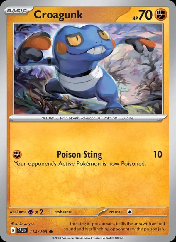 Croagunk 114/193, Paldea Evolved